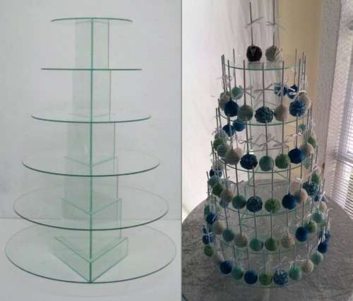 6 Tier Round Glass Cake/Cupcake Stand (Please Read Description Before Ordering)