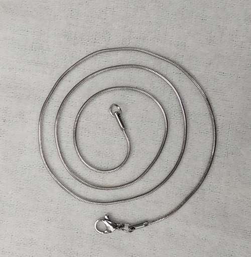 Stainless Steel Snake Chain. 1.2mm x 45cm (17.7")