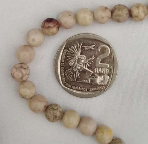 1 Strand Natural Maifan Stone / Maifanite Beads, Round 6mm, hole 1mm (approx 62 beads per strand)