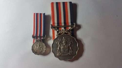 Permanent Force Good Service Medal with miniature