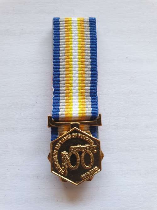 SAPS 100 year centenary medal - miniature