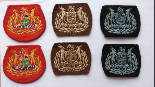 SADF Warrant Officer rank insignia (3 types)