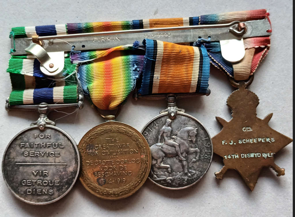 WW1 / Police medal group - 14th Dismounted Rifles