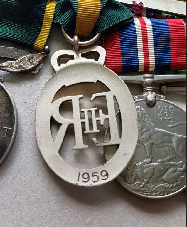 WW2 medal group - With both Officer`s & Other rank`s Efficiency medal