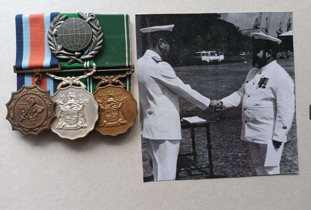 SADF (Navy) medal group - Full-size, Original