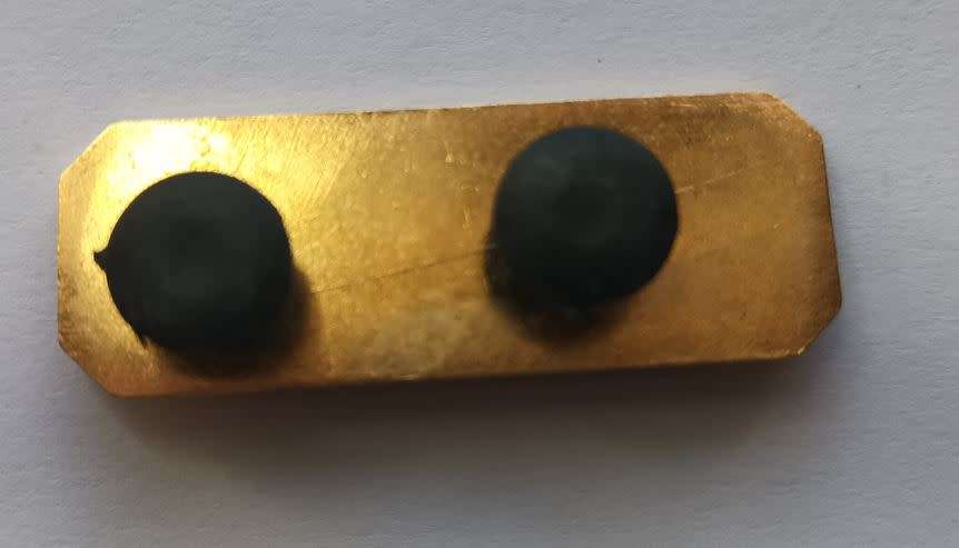 SADF - Army marksman proficiency badge - gold (skiet balkie)