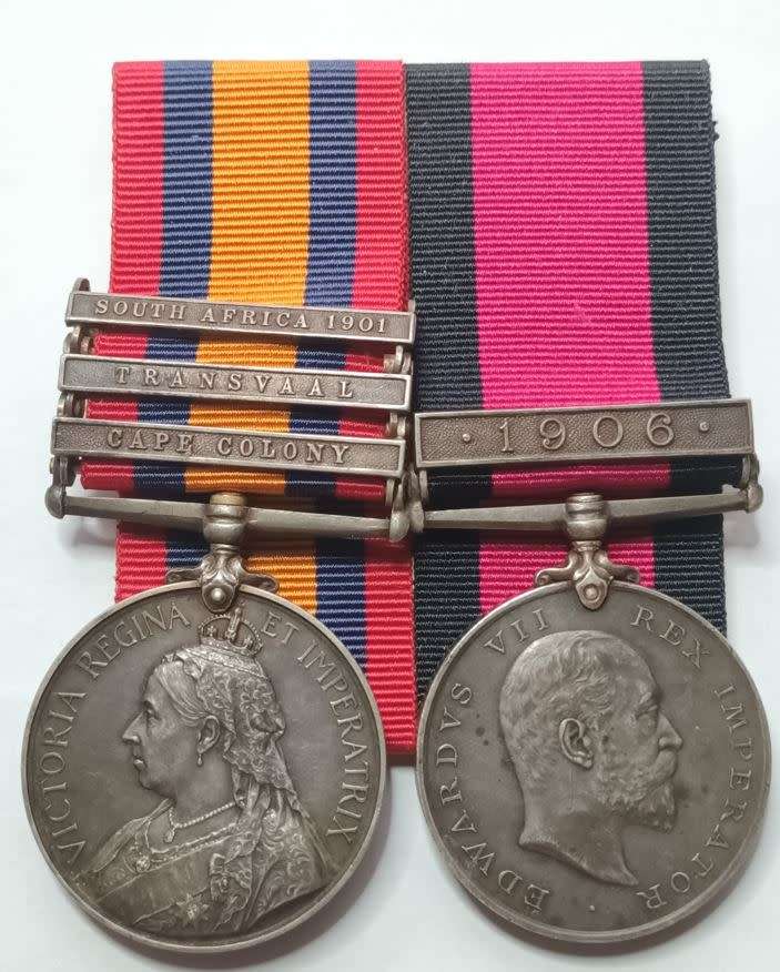 Boer War - QSA / 1906 medal group