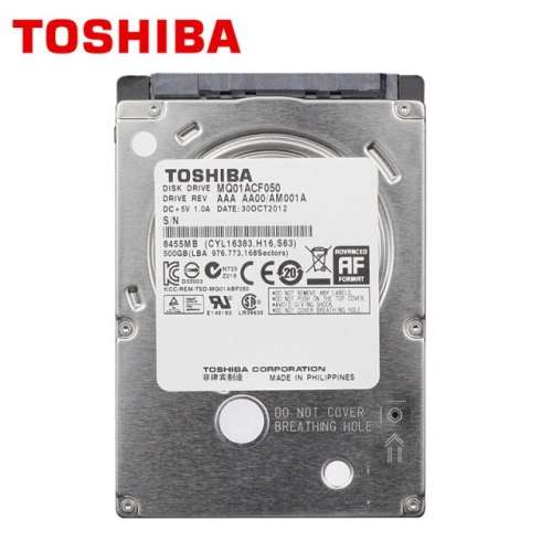 Toshiba 1000GB 5200RPM 2.5` including brand new Orico USB 3.0 housing.