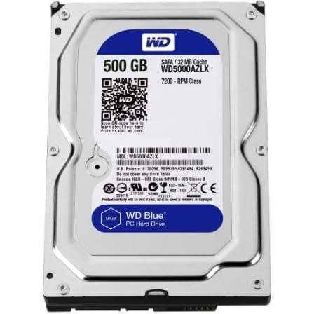 WESTERN DIGITAL 500GB 7200 RPM 16MB Cache SATA