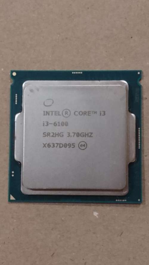Intel Core i3-6100 3.7 GHz Dual-Core LGA 1151 Processor with Fan