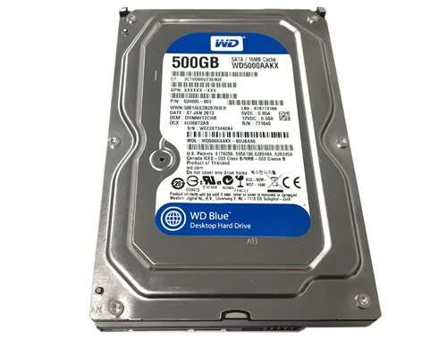 WESTERN DIGITAL 500GB 7200 RPM 16MB Cache SATA