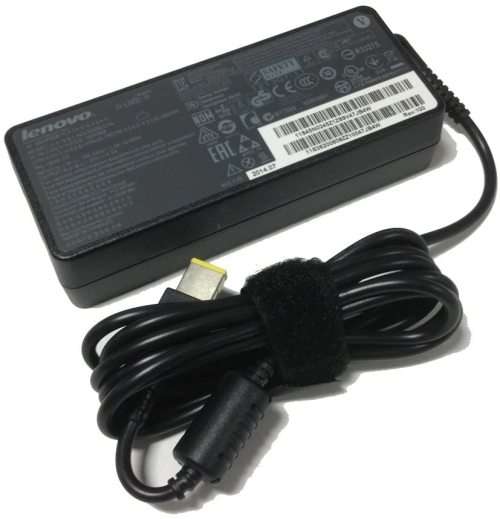 Lenovo original Thinkpad 90W Slim Tip Standard AC Adapter ( USB Connector) with power cord