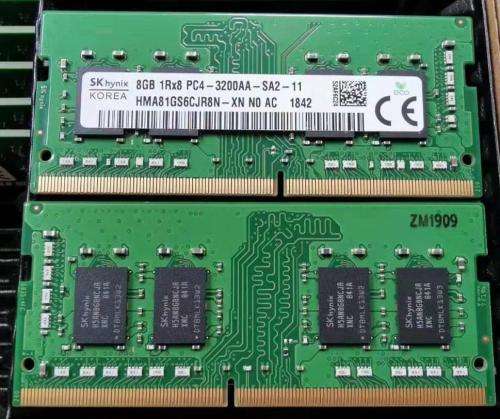 Sk hynix DDR4 RAM 8GB 1Rx8 PC4-3200AA-SA2-11 3200MHz Laptop ram 260 pin