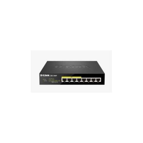 D-Link DGS-1008P 8-port Desktop with 4 PoE Ports Unmanaged Switch Gigabit Ethernet