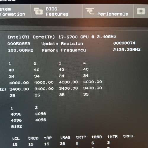 Intel i7-6700 3.4Ghz with Gigabyte GA-H110M-DS2 Board and 8GB Transcend DDR4 2133 Memory