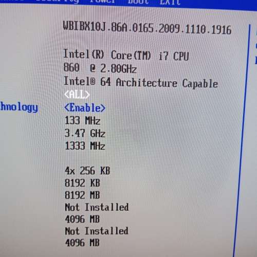 Intel i7-860 2.8Ghz with Intel DP55WB Mainboard and 8GB DDR3 1333 Memory