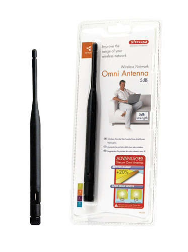 SITECOM 5dBi Wireless Network Omni Antenna