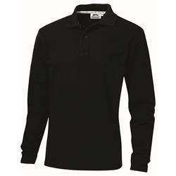 Slazenger long sleeve golf shirt - Men's - black (SLAZ-3200)