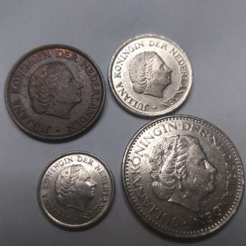 Netherlands: 4x Coins from 1980
