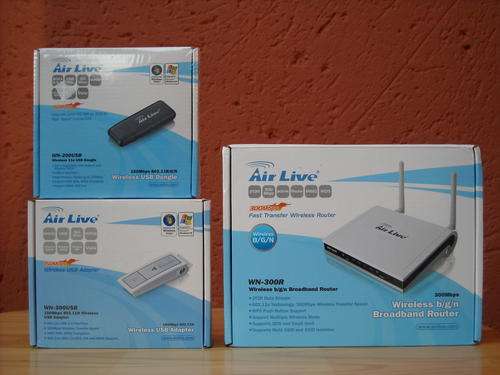 Airlive Wireless Router 300MBS + 2 x 300MBS USB Dongles