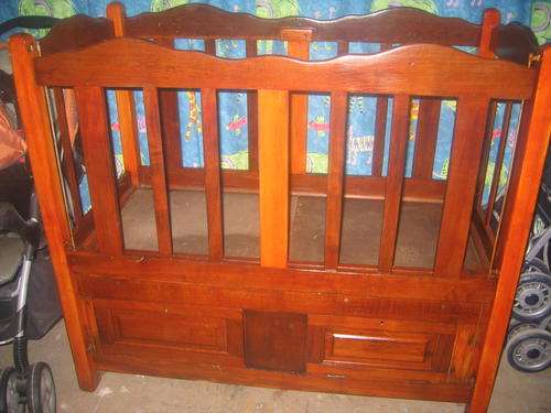 wooden cot