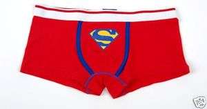 Superman Mens Low Rise Boxer Briefs L