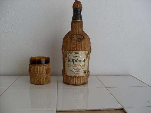 KLIPDRIFT PREMIUM LOG BOTTLE AND GLASS (empty)