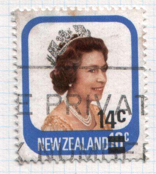 New Zealand 14c  1979 Provisional Overprints