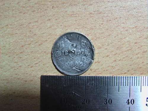 1897 Sixpence ZAR/ Paul Kruger - Silver Reasonable Condition