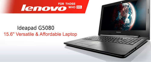 LENOVO G50-80 | INTEL CORE i3-4005U | 4GB RAM | 1TB HDD | 15.6 LED | DVD-RW | HDMI | WIN10 HOME