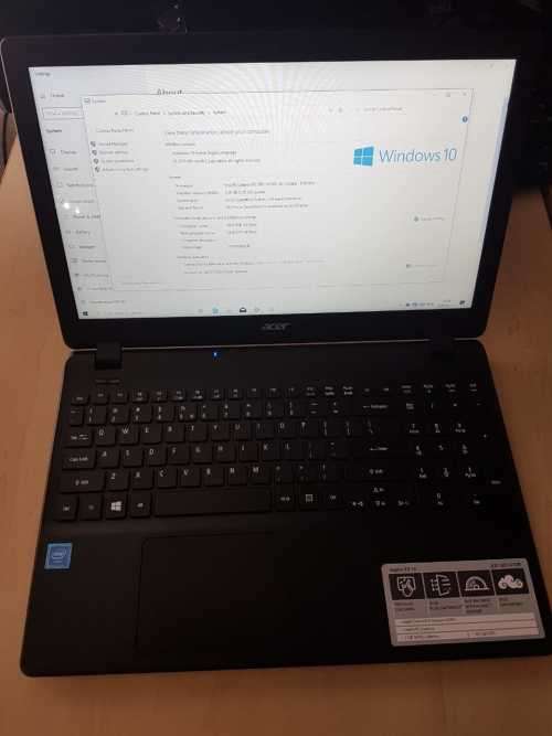 ACER ASPIRE ES 15  | 6TH GEN INTEL CELERON N3060 | 2GB RAM | 500GB HDD | 15.6" LED | WINDOWS 10