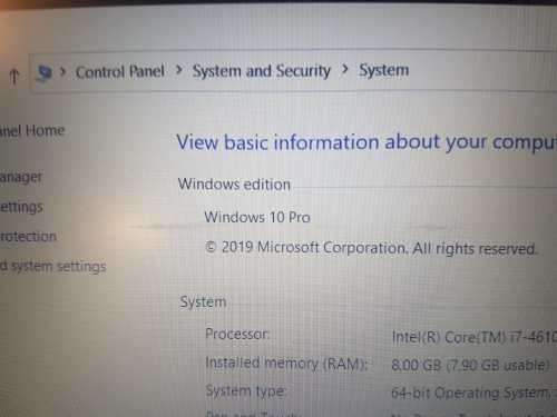 HP PROBOOK 650 | INTEL CORE i7-4610M | 8GB RAM | 500GB HDD | 15.6 FULL HD | WIN10 PRO