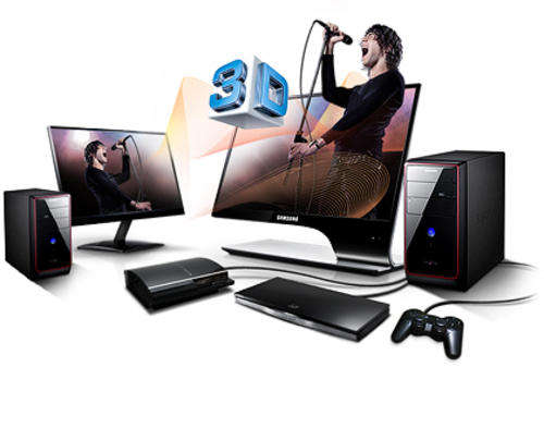 SAMSUNG 27" FHD 3D LED MONITOR SA950