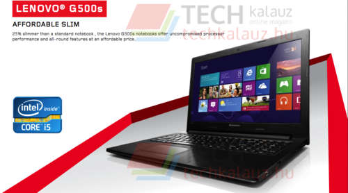 **DEMO DEAL**LENOVO G500s SLIM | 3RD GEN CORE i5-3230M, 4GB RAM,500GB HDD, DVD, WEBCAM, HD 4000,WIN8