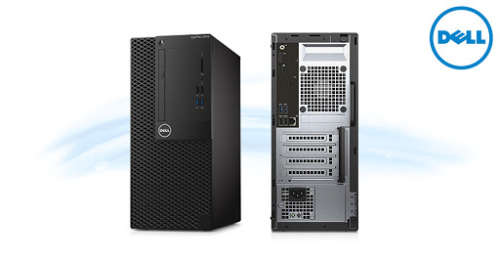 DELL OPTIPLEX 3050 MT + 19` DELL LED MONITOR | 7TH GEN i5-7500 | 8GB DDR4 | 256GB SSD | WIN 10 PRO