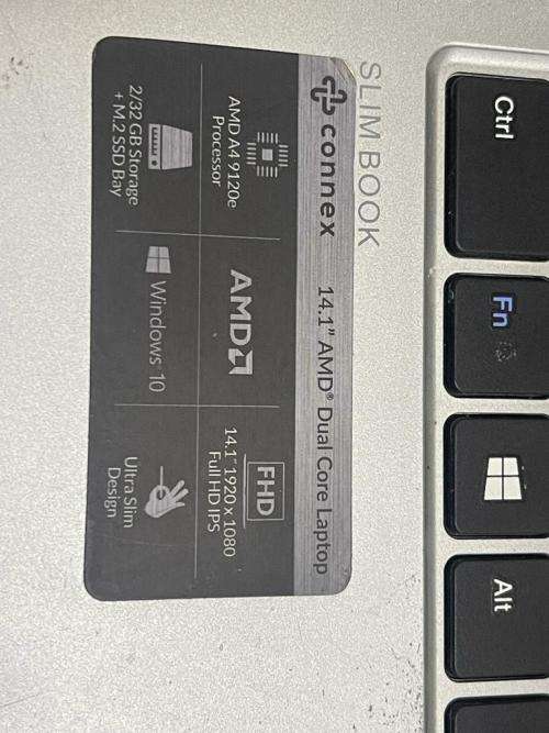 CONNEX SLIMBOOK L1470 MOTHERBOARD  AMD A4-9120e CPU 2GB RAM 32GB STORAGE (12V 2A)