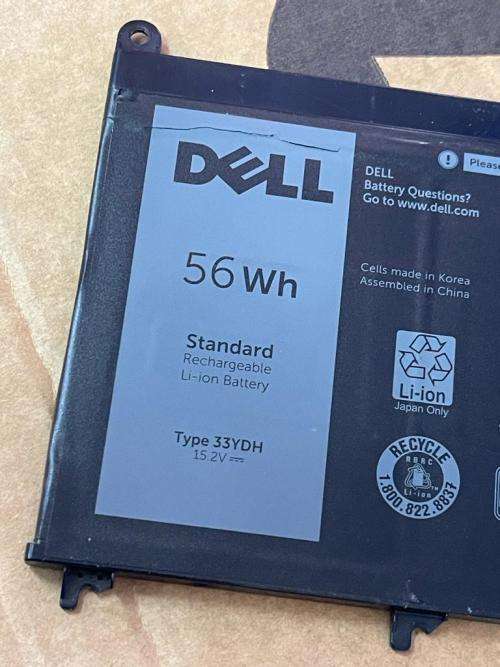 Dell 56Wh Battery (TYPE: 33YDH) 56Wh 15.2v (Dell Latitude 3490, Inspiron 15-7577, Latitude 13-3380)