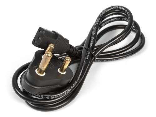 Dell 2m South African 3-Pin C13 Kettle Power Cable 250V 10A - 0K2819