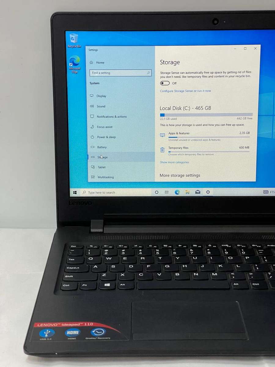 LENOVO  IDEAPAD 110 | 6TH GEN CELERON N3060 | 2GB RAM | 500GB HDD | 15` LED | DVD | WIN10 HOME