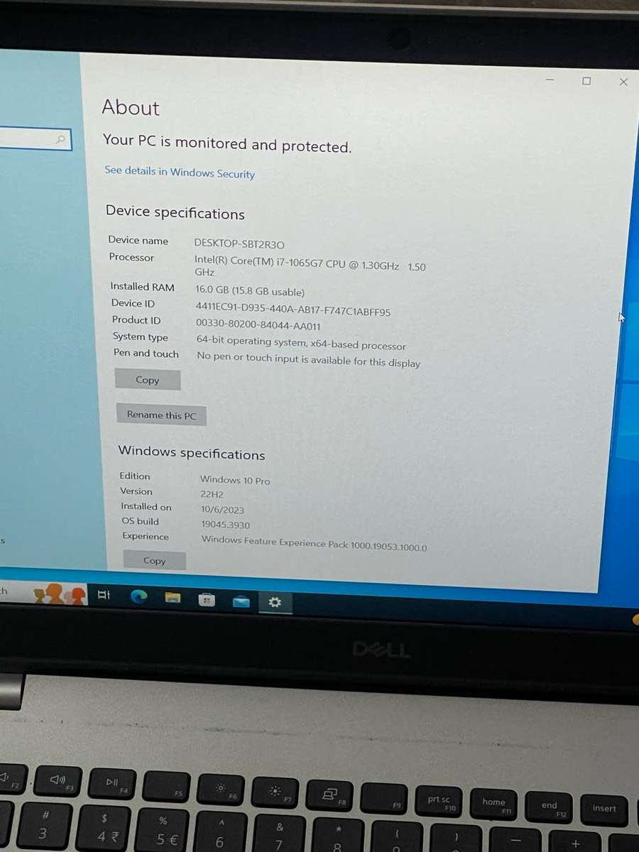 DELL INSPIRON 5593 | 10TH GEN CORE i7-1065G7 | 16GB RAM | 512GB SSD | 15.6` FHD | 4GB NVIDIA MX230