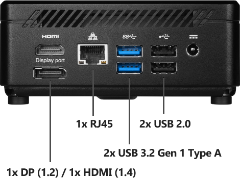 MSI Cubi 5 10M MINI PC | 10th Gen Core i3-10110U | 8GB RAM | 256GB SSD | WIFI + BLUETOOTH