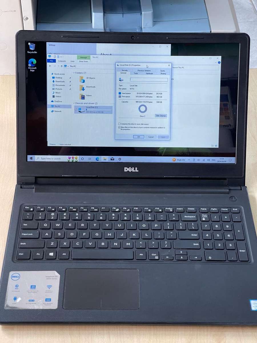 DELL INSPIRON 15 3000 | 7TH GEN CORE i3-7100U | 8GB RAM | 1TB HDD | 15.6 LED | WIN10
