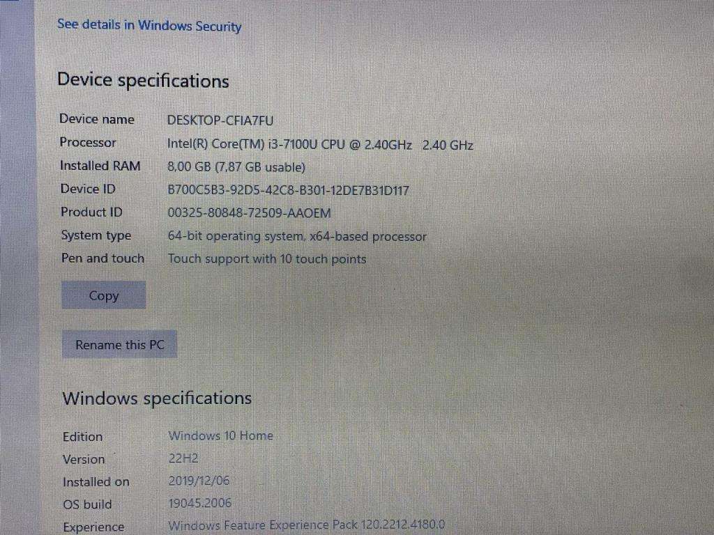 DELL INSPIRON 15 3000 | 7TH GEN CORE i3-7100U | 8GB RAM | 1TB HDD | 15.6 LED | WIN10