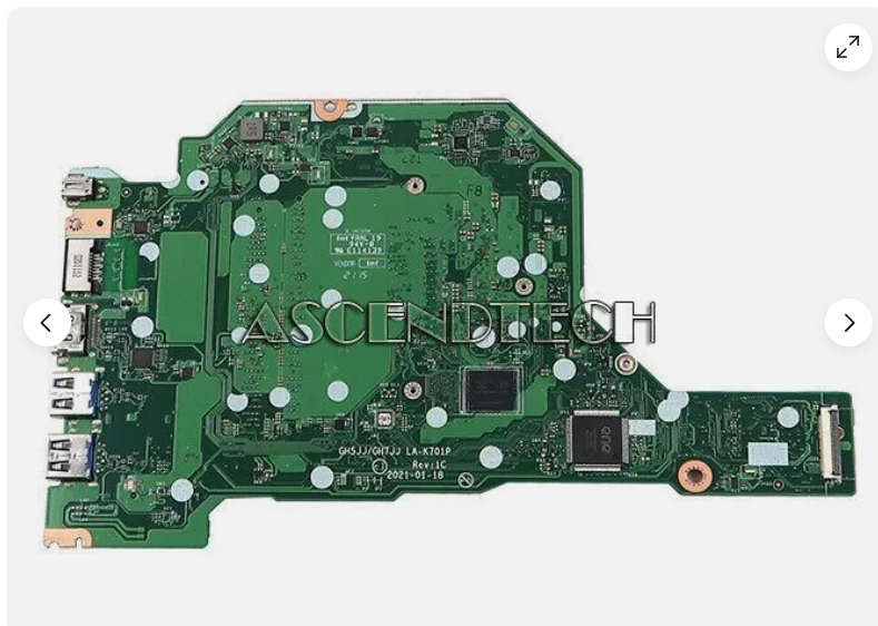 ACER ASPIRE A115-32 MOTHERBOARD |  11TH GEN CELERON N4500 @ 1.10GHz  (128GB EMMC ONBOARD STORAGE)
