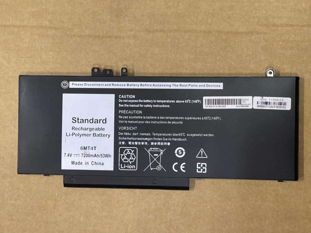 7.4V 53Wh  Battery for Dell Latitude 5270 5470 5570 - 6MT4T