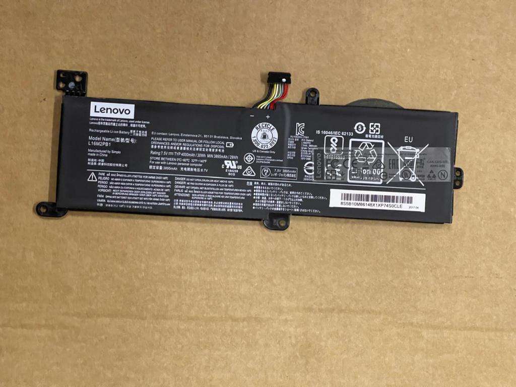 Lenovo Ideapad 320-15IAP, 320-17IKB, 320-17ISK, L16M2PB1 Laptop Battery, 7.5V 3895mAh/29Wh