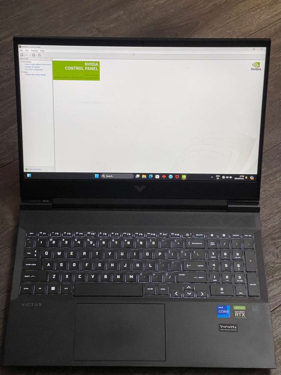 HP  VICTUS 16 GAMING | 4GB NVIDIA RTX 3050 Ti | 11th GEN CORE i7-11800H | 16GB RAM | 512GB SSD WIN11