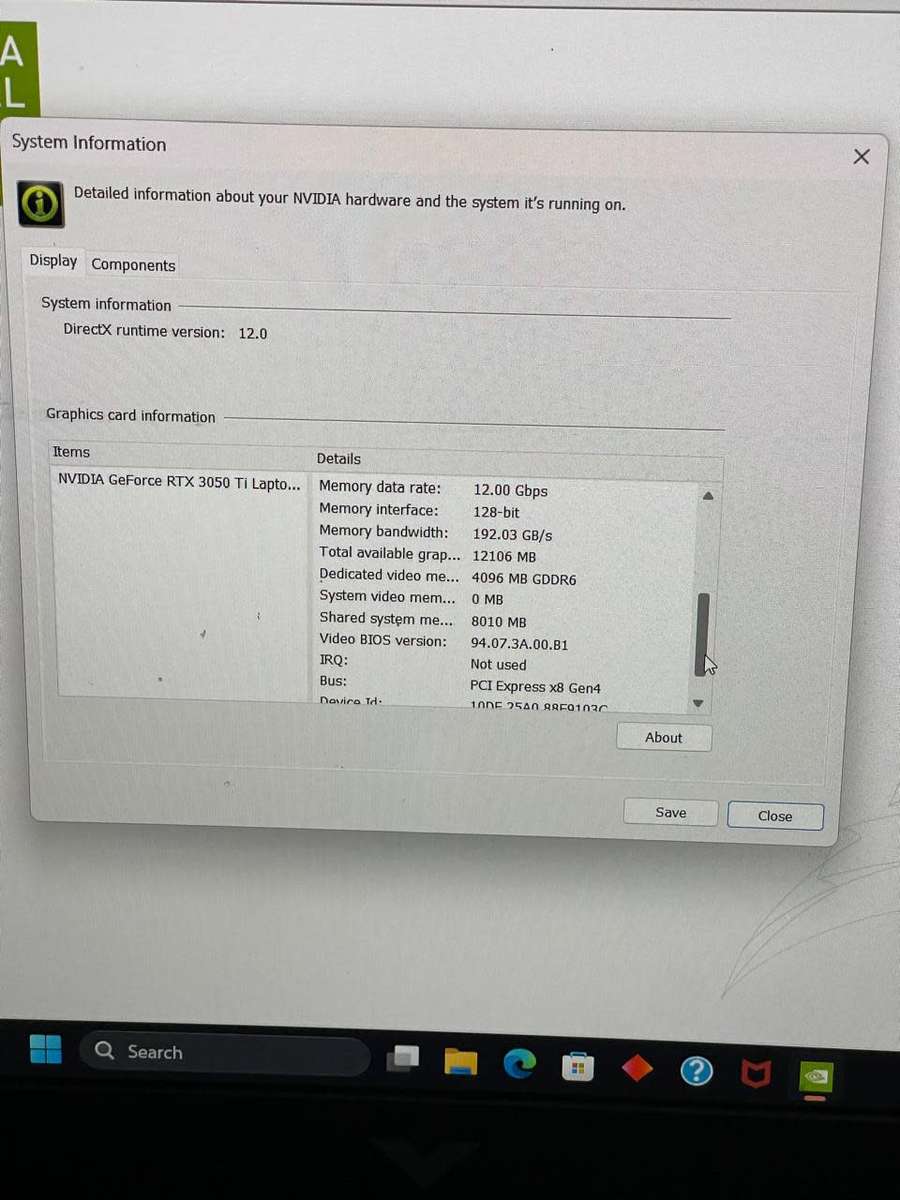 HP  VICTUS 16 GAMING | 4GB NVIDIA RTX 3050 Ti | 11th GEN CORE i7-11800H | 16GB RAM | 512GB SSD WIN11