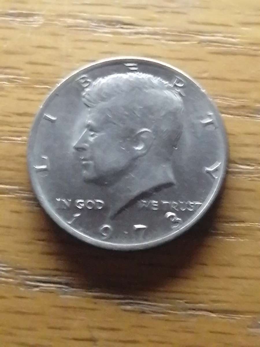 1973 USA JFK half dollar coin