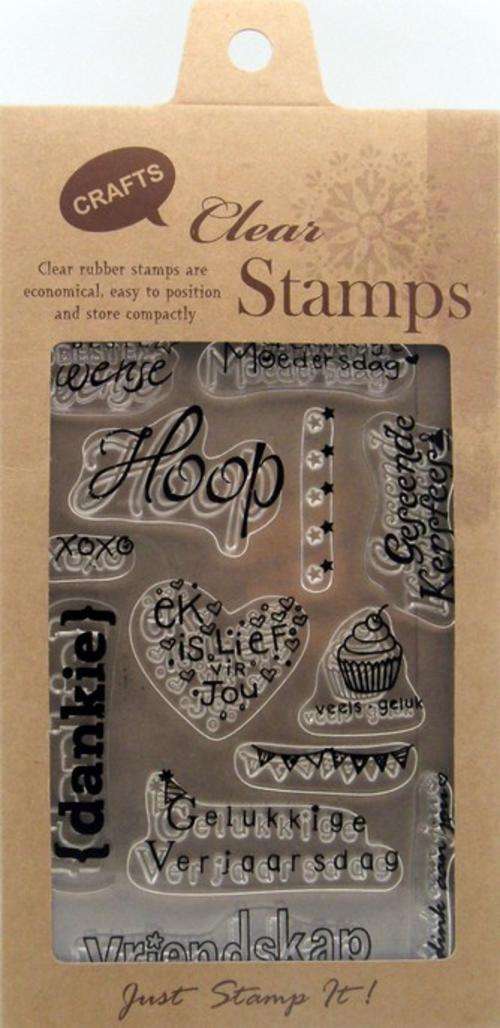 AFRIKAANS Wording - Clear Stamp